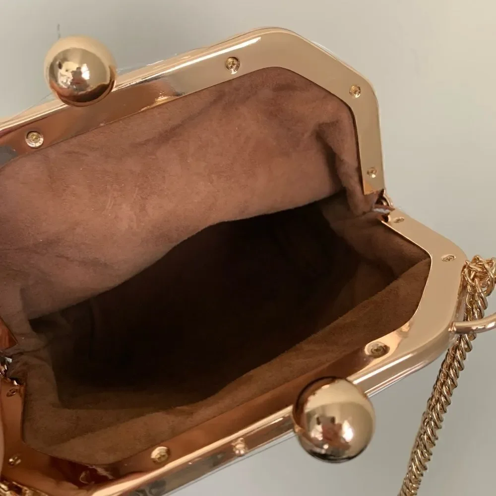 Handmade Genuine Leather Purse/Push Lock Crossbody/Shoulder bag